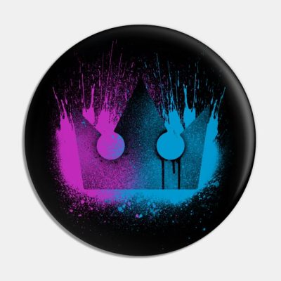 Kingdom Hearts Merch Brushed Crown Emblem Pin Official Kingdom Hearts Merch