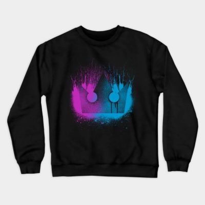 Kingdom Hearts Merch Brushed Crown Emblem Crewneck Sweatshirt Official Kingdom Hearts Merch