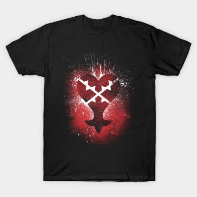 Kingdom Hearts Merch Brushed Heartless Emblem T-Shirt Official Kingdom Hearts Merch