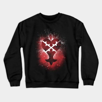 Kingdom Hearts Merch Brushed Heartless Emblem Crewneck Sweatshirt Official Kingdom Hearts Merch
