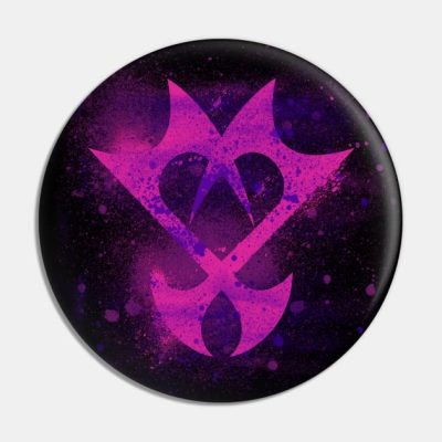 Kingdom Hearts Merch Brushed Unversed Emblem Pin Official Kingdom Hearts Merch