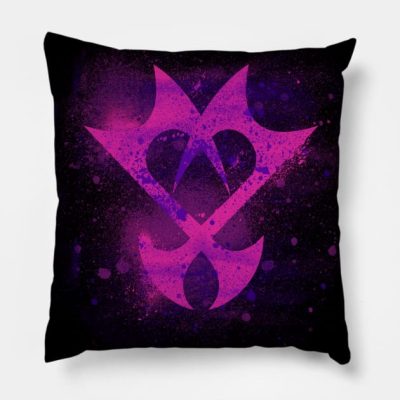 Kingdom Hearts Merch Brushed Unversed Emblem Throw Pillow Official Kingdom Hearts Merch