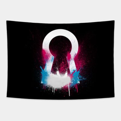Kingdom Hearts Merch Brushed Keyhole Emblem Tapestry Official Kingdom Hearts Merch