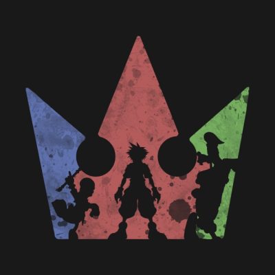 Kingdom Crown V2 Throw Pillow Official Kingdom Hearts Merch