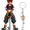 Game Kingdom Hearts Sora Keyblade Keychain Key Shape Weapon Pendant Necklace Keyring For Women Men Jewelry - Kingdom Hearts Merch