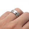 V298 Quality Stainless Steel The Kingdom Hearts Crowns Design Matte Center Black Step Men s Ring 1 - Kingdom Hearts Merch