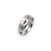 V298 Quality Stainless Steel The Kingdom Hearts Crowns Design Matte Center Black Step Men s Ring 4 - Kingdom Hearts Merch