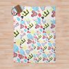 Kingdom Hearts Merch Crayon Style Drawings Throw Blanket Official Kingdom Hearts Merch