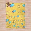 Kingdom Hearts Merch Seasalt And Paopu Pattern Throw Blanket Official Kingdom Hearts Merch