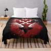 Kingdom Hearts Merch Brushed Heartless Emblem Throw Blanket Official Kingdom Hearts Merch