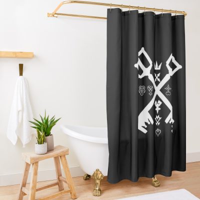 Kingdom Hearts Merch Keys Wallpaper *High Quality* Shower Curtain Official Kingdom Hearts Merch