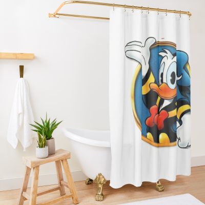 Kingdom,Hearts,Sora,Donald,Drake,Crazy,Donald Duck,Kingdom Hearts Merch Shower Curtain Official Kingdom Hearts Merch
