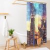 Kingdom Hearts Merch Town Shower Curtain Official Kingdom Hearts Merch