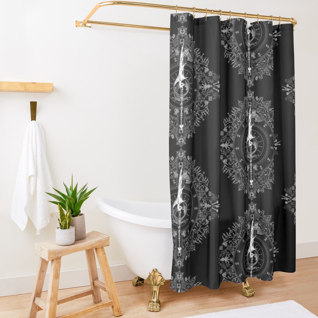 Dawn - Book 4 - Kingdom Hearts Merch - Black Shower Curtain Official Kingdom Hearts Merch