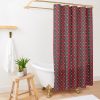Kingdom Hearts Merch Iii - Flannel Pattern (Red) Shower Curtain Official Kingdom Hearts Merch